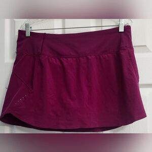 Athleta Run With It Skort Size Large 14" Tennis Activewear